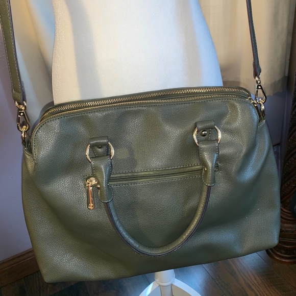 Charming Charlie dark olive green bag - Picture 3 of 7